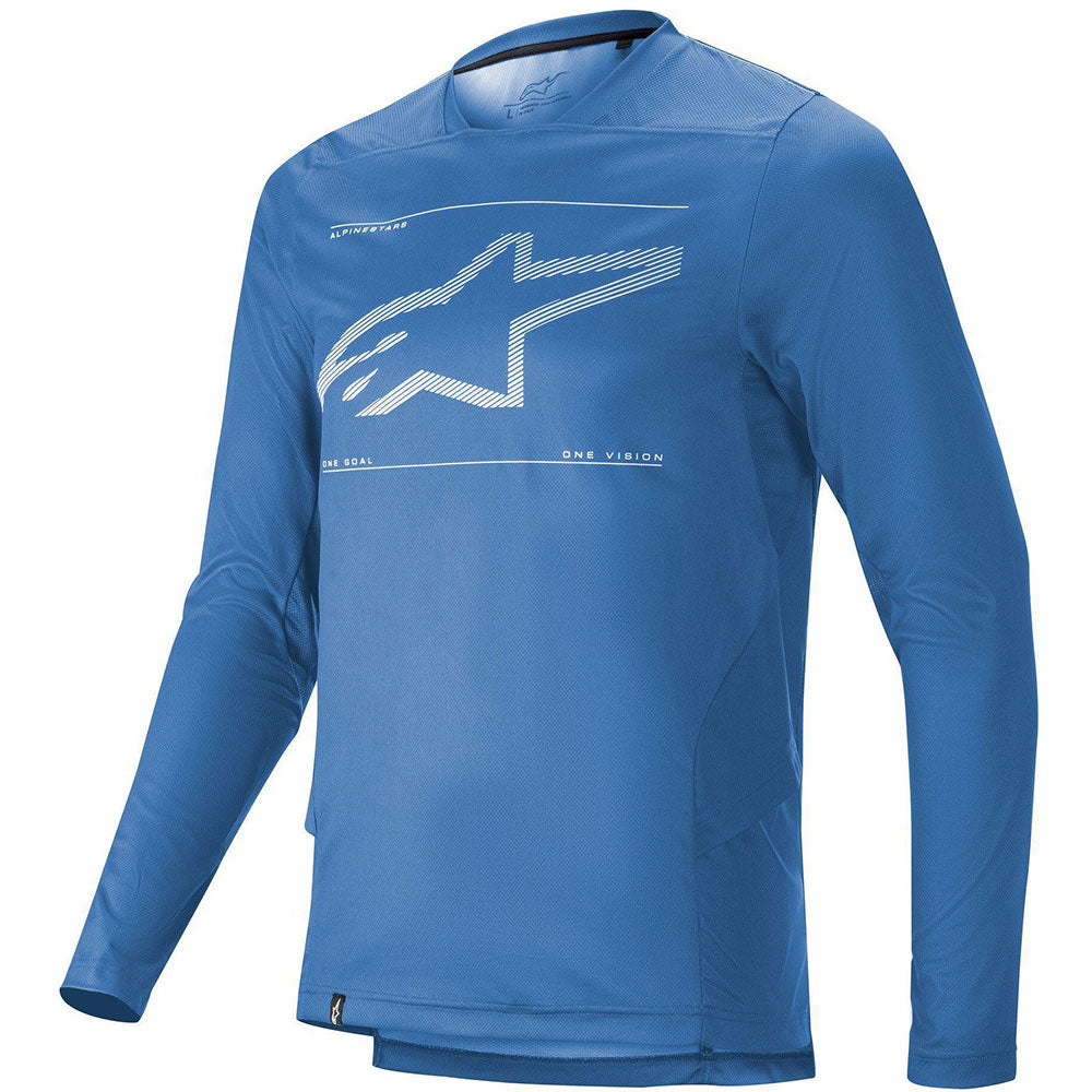 AlpineStars Drop 6.0 Long Sleeve Jersey - M - Mid Blue