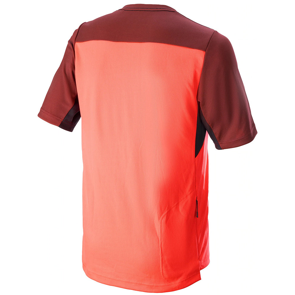 AlpineStars Drop 6.0 V2 Short Sleeve Jersey - XL - Coral Fluo Black