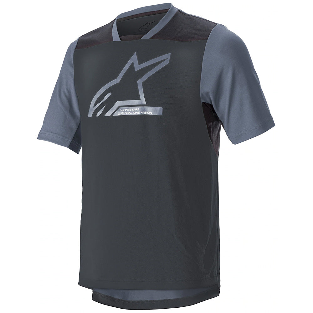 AlpineStars Drop 6.0 V2 Short Sleeve Jersey - S - Grisaille Black