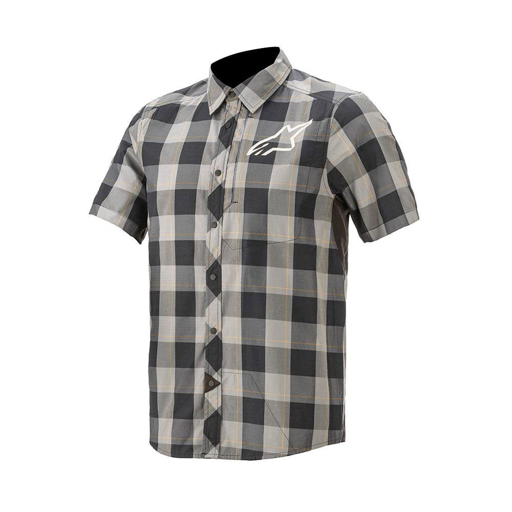 AlpineStars Manual Short Sleeve Shirt - M - Green - Steel - Black