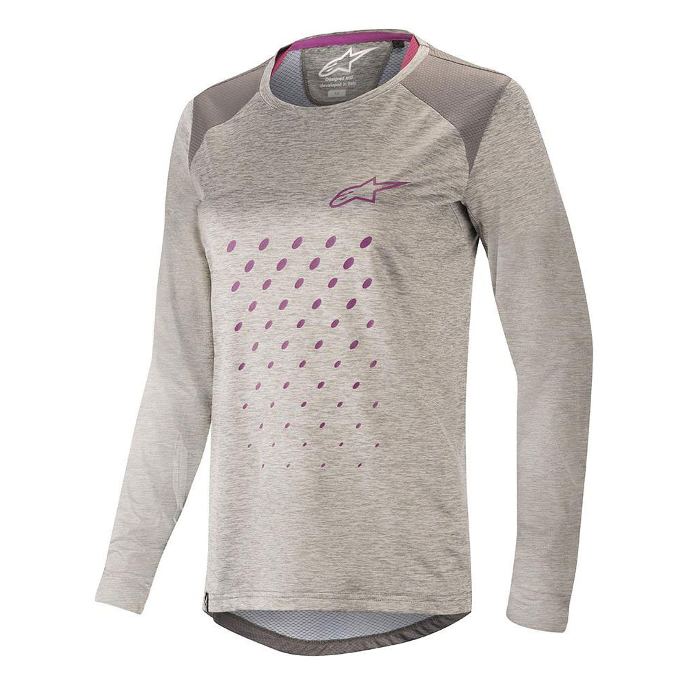 AlpineStars Stella Alps 6.0 Women's Long Sleeve Jersey - M - Light Grey