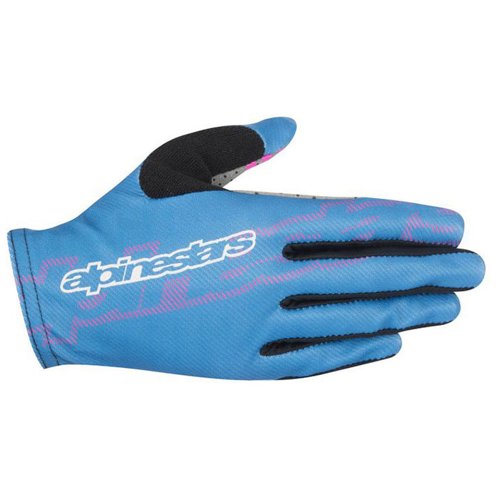AlpineStars Stella F-Lite Glove - M - Nepal Blue - Raspberry Rose