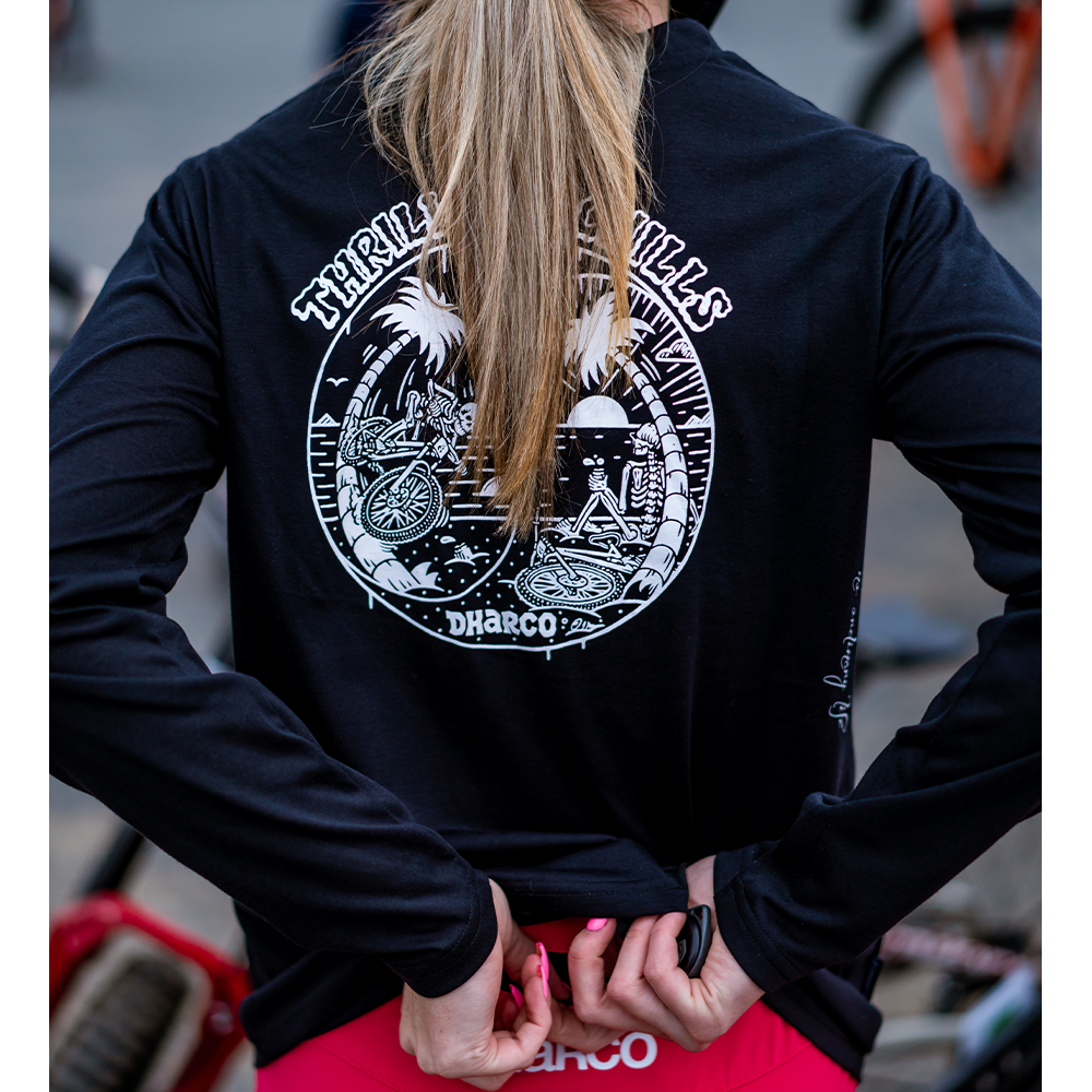 DHaRCO Women's Long Sleeve Tech Tee - Women's XS - Thrills & Chills