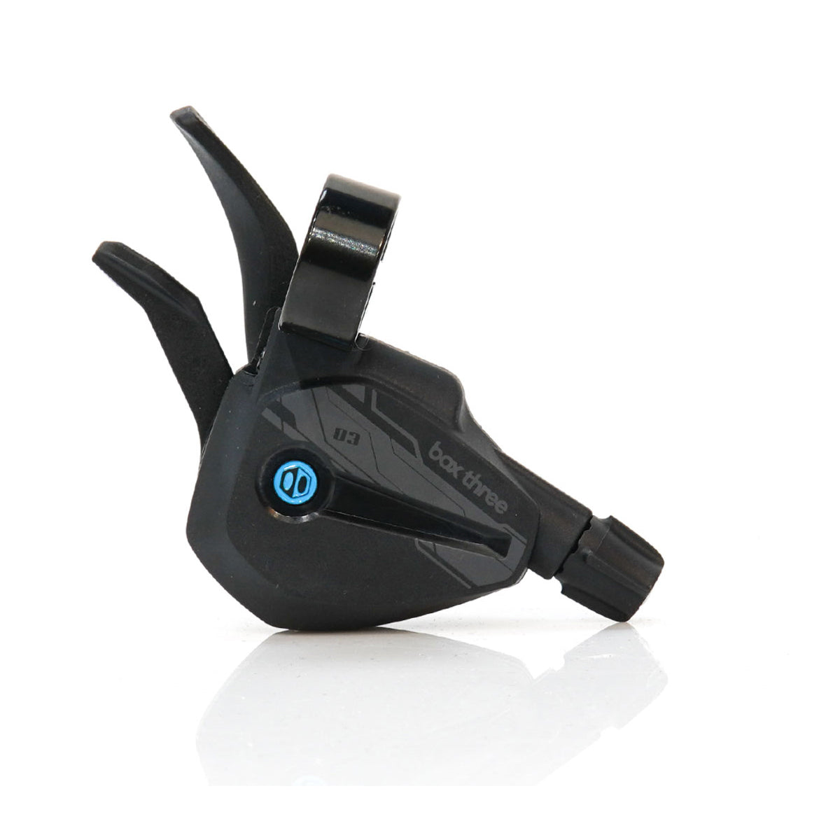 BOX Three Prime 9 Speed Twin Lever Shifter - Black - Single Shift - 22.2mm Bar Clamp - 9 Speed