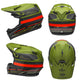 Bell Full-9 Helmet - XS-S - Green Orange Black