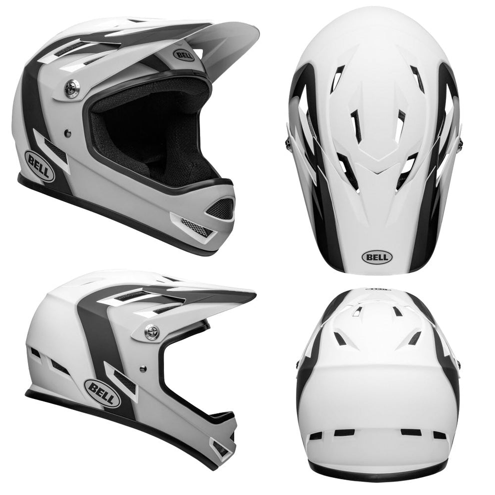 Bell Sanction Helmet XS Matte Black White MTB Direct Australia