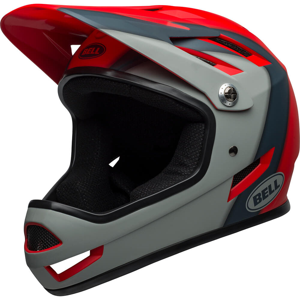 Bell Sanction Helmet - L - Matte Crimson - Slate - Dark Grey - AS-NZS 2063-2008 Standard