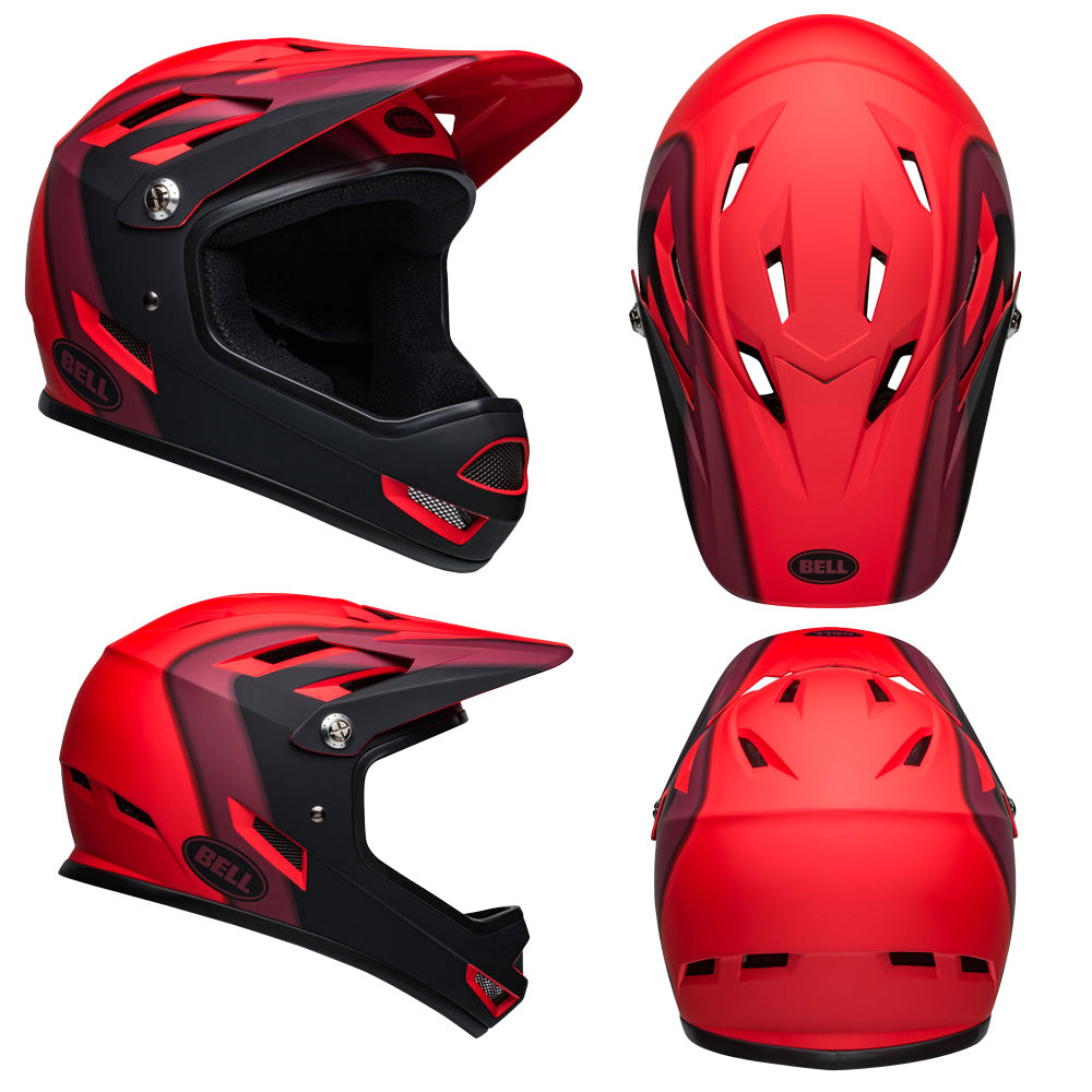 Bell Sanction Helmet - L - Matte Red - Black - AS-NZS 2063-2008 Standard