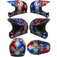 Bell Sanction Helmet - M - Nitro Circus Red - Silver - Blue - AS-NZS 2063-2008 Standard