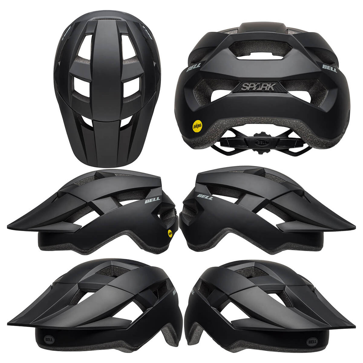 Bell Spark MIPS Helmet - One Size Fits Most - Matte Black - AS-NZS 2063-2008 Standard