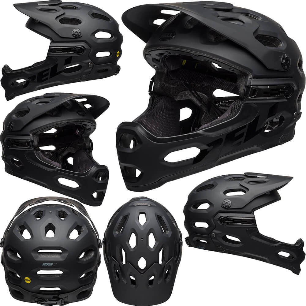 Bell Super 3R MIPS Helmet - M - Matte Black - Grey - AS-NZS 2063-2008 Standard