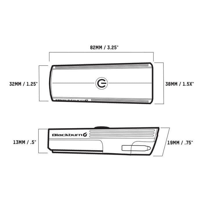 Blackburn Dayblazer Series Front USB-LED Light - 400 Lumen - Front - Black