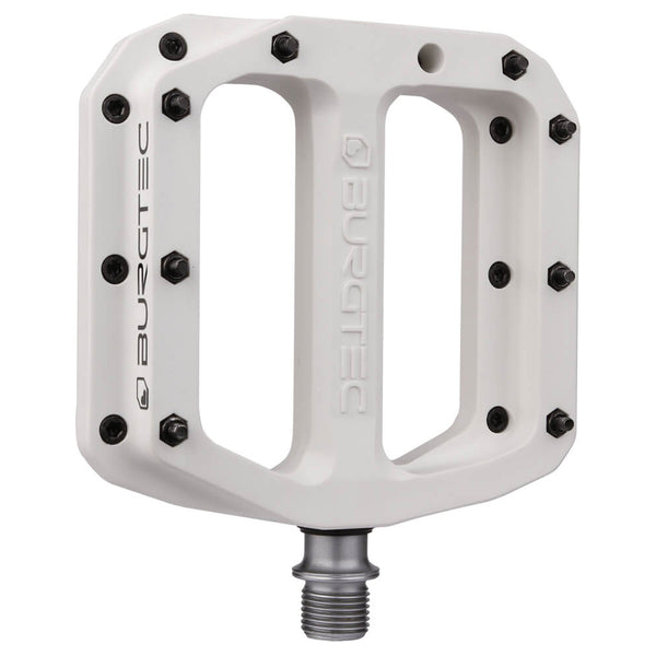 Burgtec MK4 Composite Flat Pedals Damn Right White MTB Direct