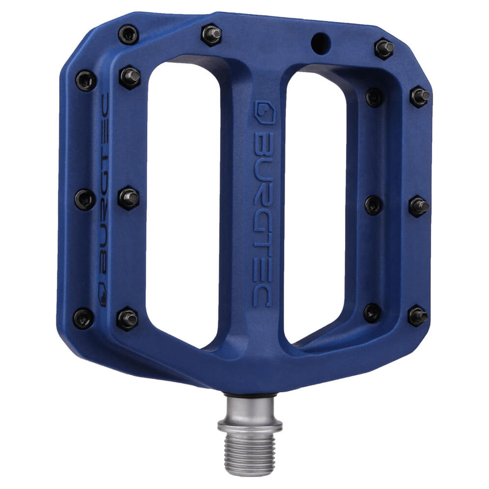 dark blue pedals Burgtec MK4 Composite Flat Pedals - Standard - Deep Blue