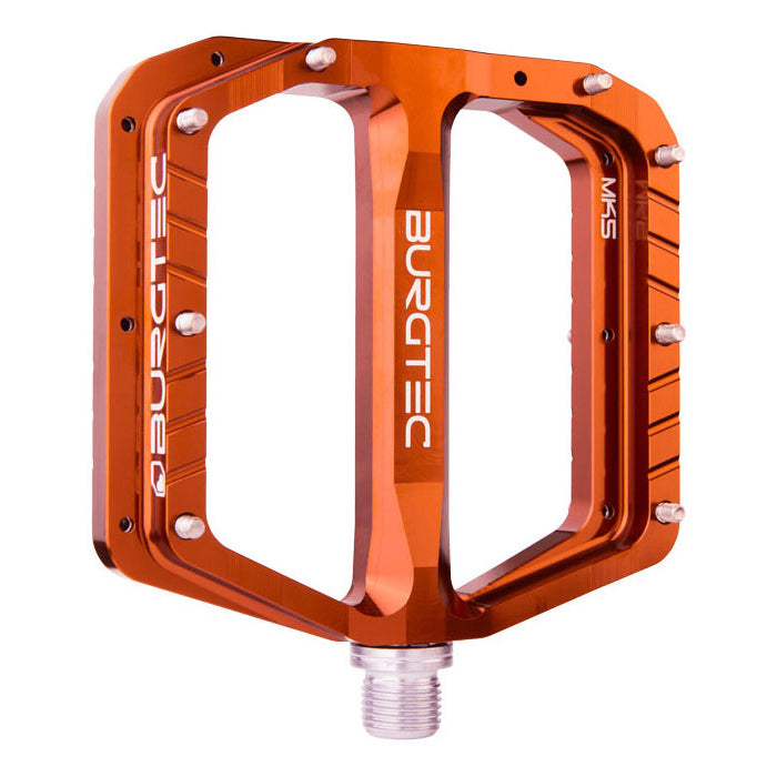 Burgtec Penthouse MK5 Steel Axle Alloy Flat Pedals - Kash Bronze