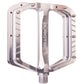 Burgtec Penthouse MK5 Steel Axle Alloy Flat Pedals - Rhodium Silver