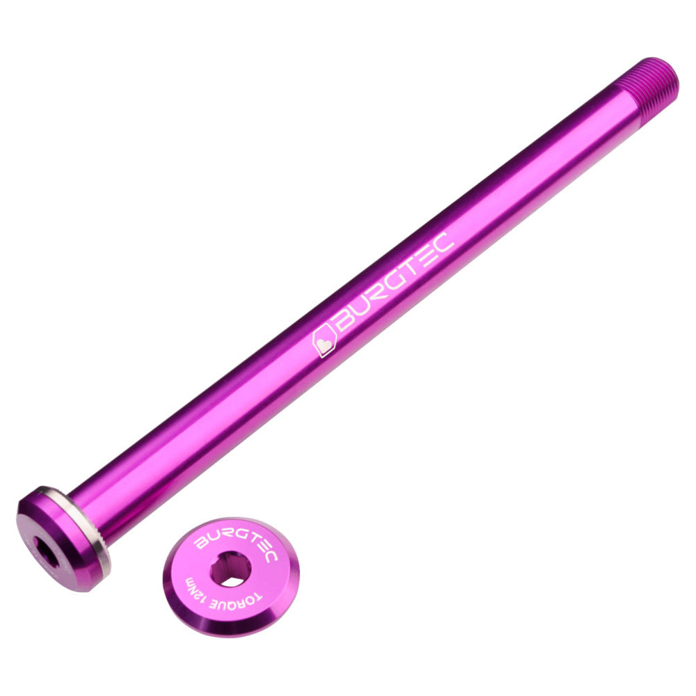 Burgtec Santa Cruz Rear Axle - Purple Rain - 168.5mm Axle Length - M12 x 1mm Thread Pitch