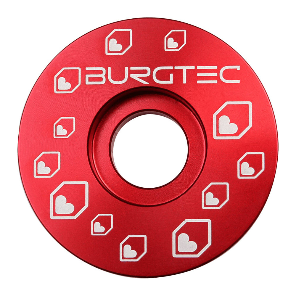 Burgtec Stem Top Cap - Race Red