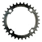Burgtec Thick-Thin Alloy Chain Ring - 104 BCD - Round - Black - 9-12 Speed - 36T