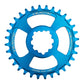 Burgtec Thick-Thin Direct Mount Chain Ring - SRAM Direct Mount - 3mm Boost - Round - Deep Blue - 9-12 Speed - 32T