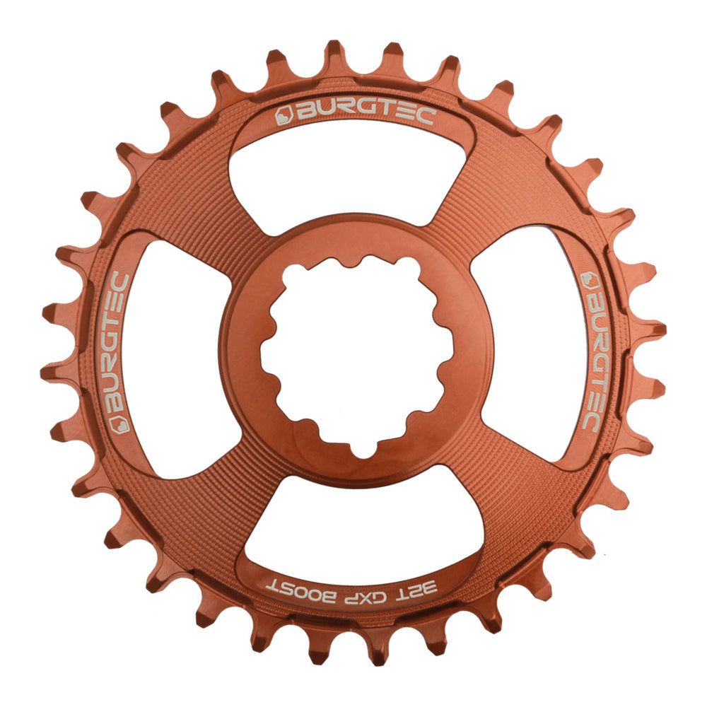 Burgtec Thick-Thin Direct Mount Chain Ring - SRAM Direct Mount - 3mm Boost - Round - Kash Bronze - 9-12 Speed - 28T