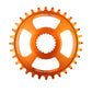 Burgtec Thick-Thin Direct Mount Chain Ring - Shimano Direct Mount - 3mm Boost - Round - Iron Bro Orange - 12 Speed Shimano - 30T
