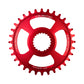 Burgtec Thick-Thin Direct Mount Chain Ring - Shimano Direct Mount - 3mm Boost - Round - Race Red - 12 Speed Shimano - 34T