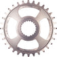 Burgtec Thick-Thin Direct Mount Chain Ring - Shimano Direct Mount - 3mm Boost - Round - Rhodium Silver - 12 Speed Shimano - 30T
