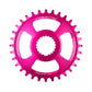 Burgtec Thick-Thin Direct Mount Chain Ring - Shimano Direct Mount - 3mm Boost - Round - Toxic Barbie Pink - 12 Speed Shimano - 30T