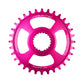 Burgtec Thick-Thin Direct Mount Chain Ring - Shimano Direct Mount - 3mm Boost - Round - Toxic Barbie Pink - 12 Speed Shimano - 30T