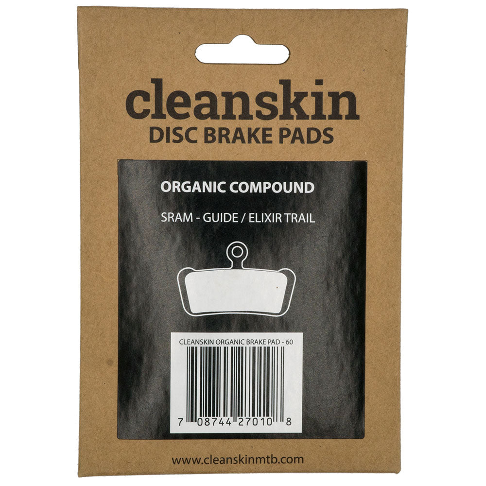 Cleanskin SRAM Guide And Elixir Trail Disc Brake Pads - Resin - Organic
