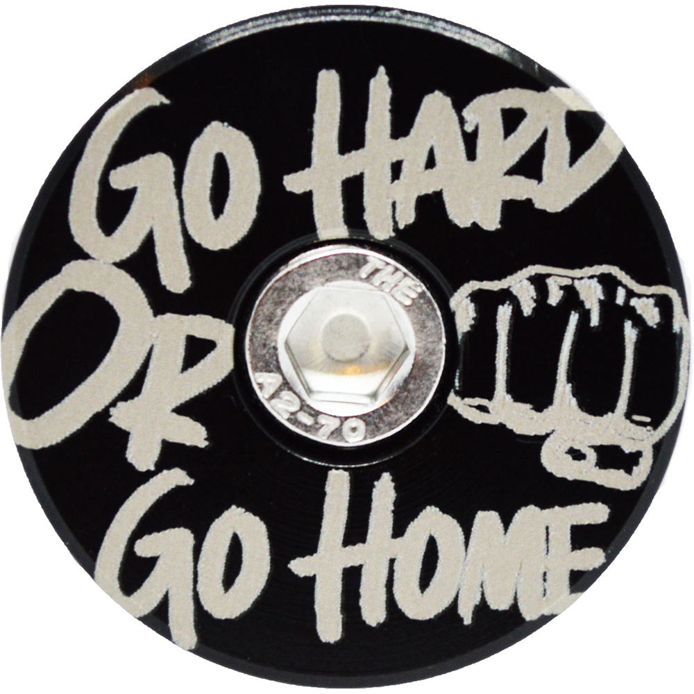 Capped Out Go Hard Or Go Home Top Cap - Black - Flat