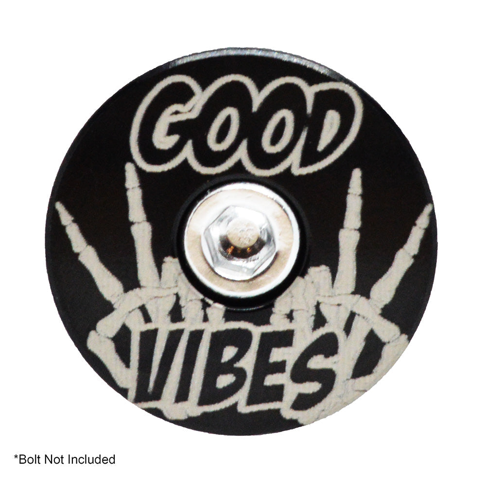 Capped Out Good Vibes Top Cap - Black - Flat