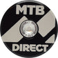 Capped Out MTB Direct Top Cap - Black - White - Flat