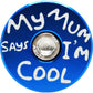 Capped Out My Mum Says I'm Cool Top Cap - Blue - Flat