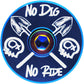 Capped Out No Dig No Ride Top Cap - Blue - Flat