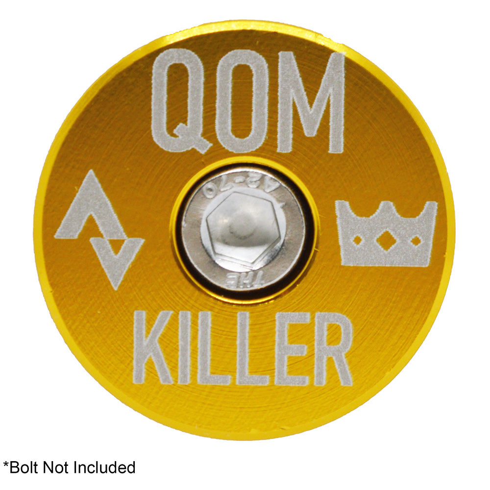 Capped Out QOM Killer Top Cap - Gold - Flat