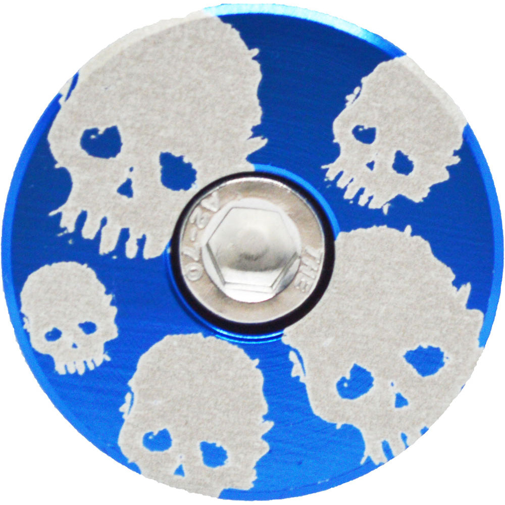 Capped Out Skulls Skulls Skulls Top Cap - Blue - Flat