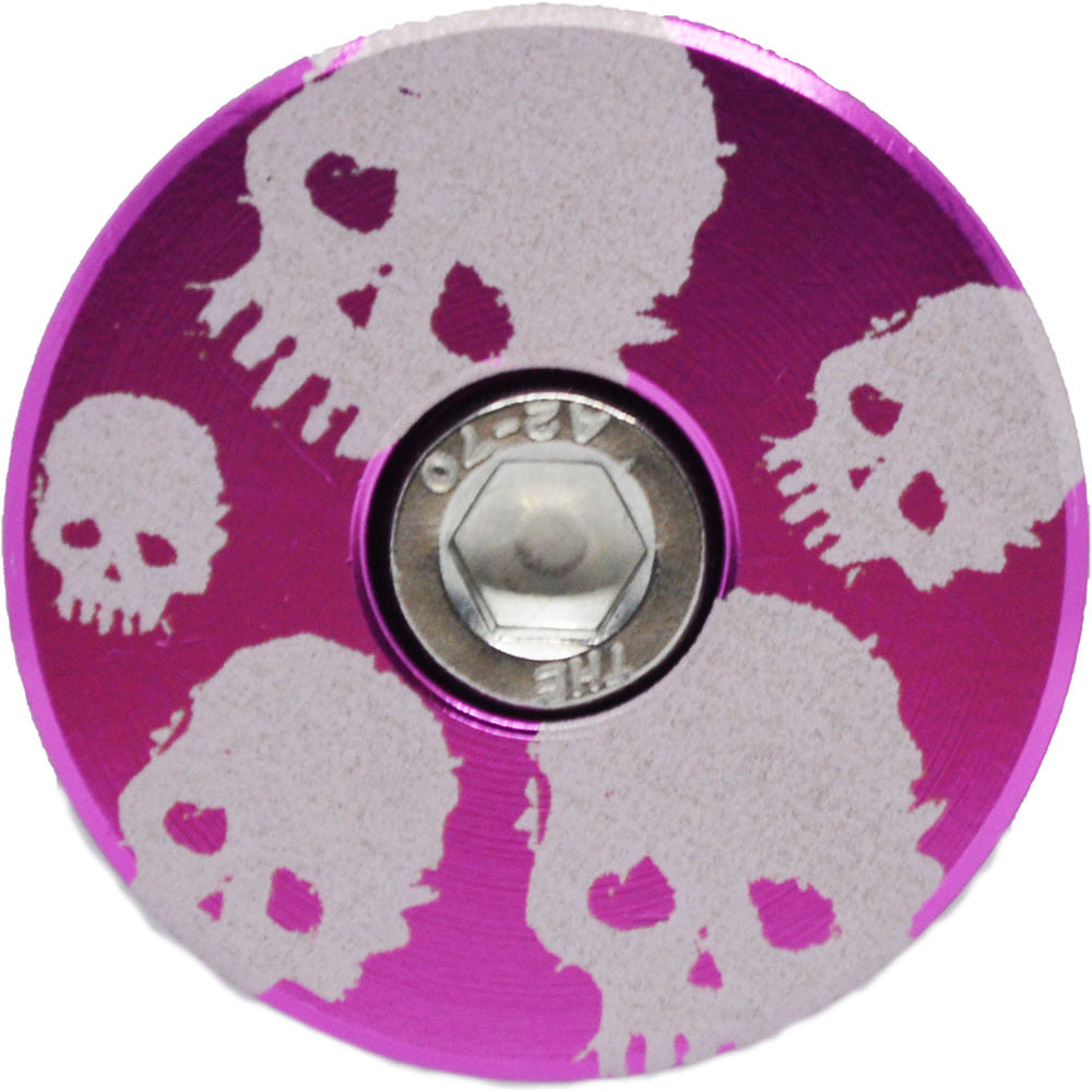 Capped Out Skulls Skulls Skulls Top Cap - Pink - Flat