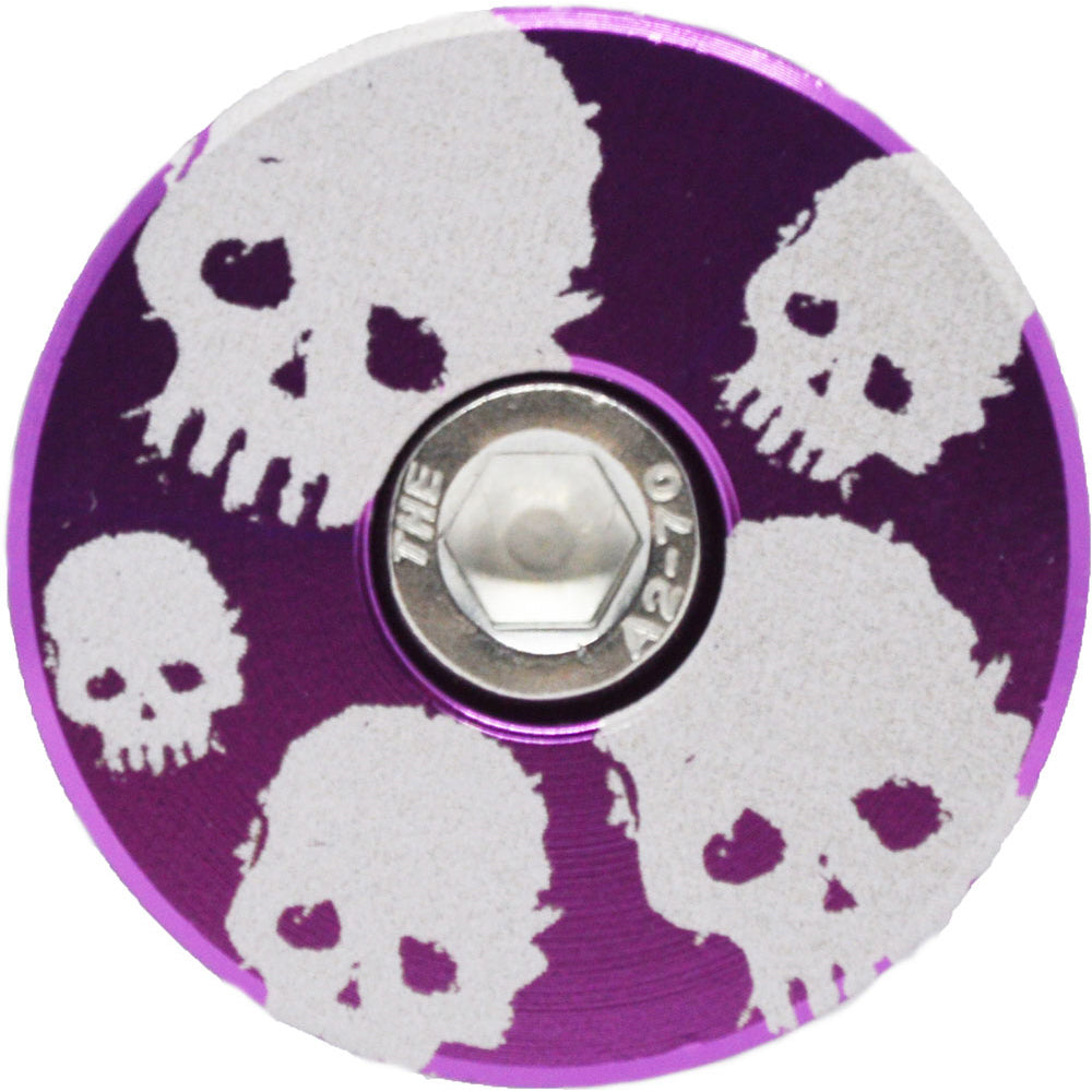Capped Out Skulls Skulls Skulls Top Cap - Purple - Flat
