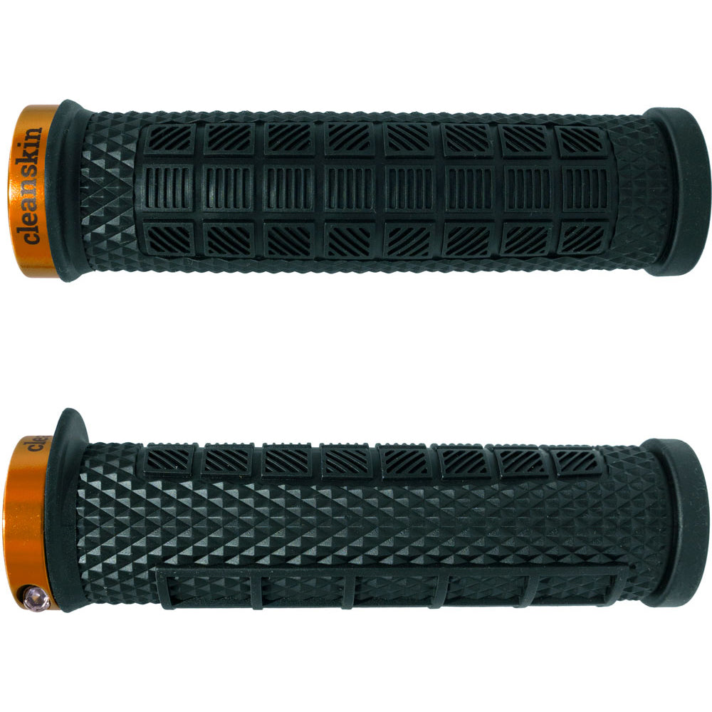 Cleanskin Control Single Clamp Lock On Grips - Orange