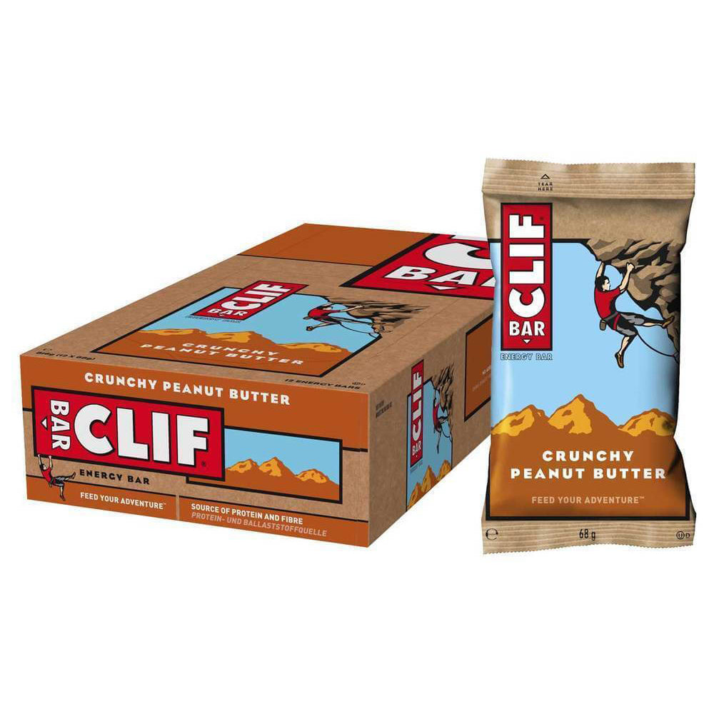 Clif Bar Box 12 x 68g Bars - Crunchy Peanut Butter