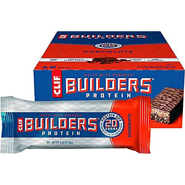 Clif Builders Bar Box 12 x 68g Bars - Chocolate