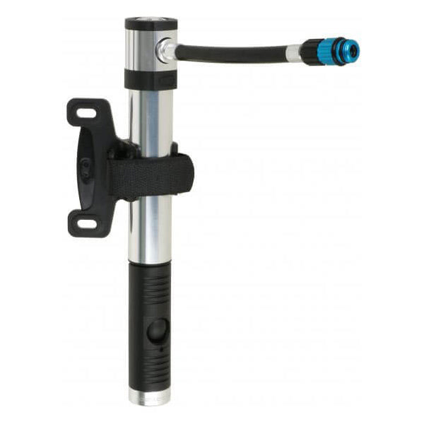 Crank Brothers Klic HV Mini Pump - Silver - Black