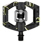 Crank Brothers Mallet E LS Limited Edition Splatter Pedals - Lime Green