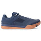 Crank Brothers Mallet Lace Clipless Shoes - US 10.0 - Navy - Silver - Gum