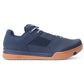 Crank Brothers Mallet Lace Clipless Shoes - US 10.5 - Navy - Silver - Gum