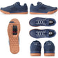 Crank Brothers Mallet Lace Clipless Shoes - US 10.5 - Navy - Silver - Gum