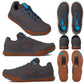 Crank Brothers Mallet Lace Limited Edition Splatter Clipless Shoes - US 10.0 - Grey - Blue - Gum