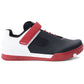 Crank Brothers Mallet Speedlace Clipless Shoes - US 8.0 - Black - Red - White